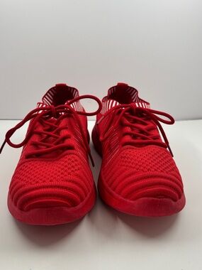 Danskin Red Knit Slip-On Energy Sneakers